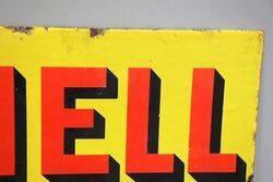 Vintage Shell Cars For Hire Double Sided Enamel Sign
