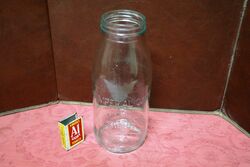 Vintage Shell Embossed One Quart Oil Bottle