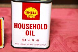 Vintage Shell Household Oil 4 oz Oiler