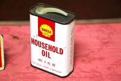 Vintage Shell Household Oil 4 oz Oiler
