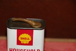 Vintage Shell Household Oil 4 oz Oiler