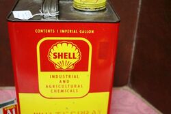 Vintage Shell Industrial and Agricultural Chemicals 1gal Tin