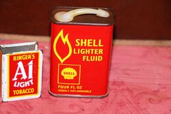 Vintage Shell Lighter Fluid 4oz Oiler.