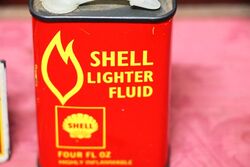 Vintage Shell Lighter Fluid Four oz Oiler