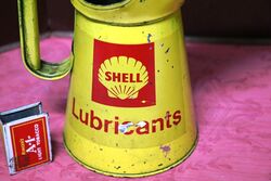 Vintage Shell Lubricants One Quart Oil PourerJug