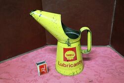 Vintage Shell Lubricants One Quart Oil PourerJug