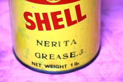 Vintage Shell Nerita Grease3 Net 1lb Tin