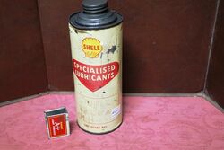 Vintage Shell Specialised Lubricants 1qrt Can.
