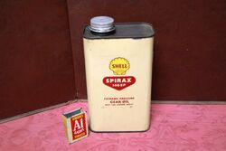 Vintage Shell Spirax 140 EP Gear Oil 1 Quart Tin.