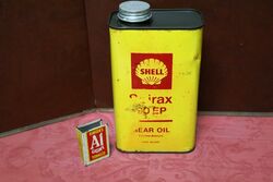 Vintage Shell Spirax 90 EP Gear Oil 1 Quart Tin.