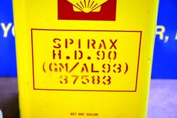 Vintage Shell Spirax HD90 One Gallon Motor Oil Tin