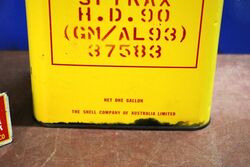 Vintage Shell Spirax HD90 One Gallon Motor Oil Tin
