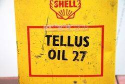 Vintage Shell Tellus Oil 27 One Gallon Tin