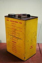 Vintage Shell Tellus Oil 27 One Gallon Tin
