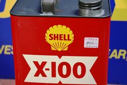 Vintage Shell X100 Motor Oil 2020W 1 gal Tin