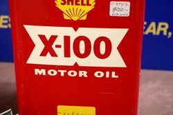 Vintage Shell X100 Motor Oil 2020W 1 gal Tin