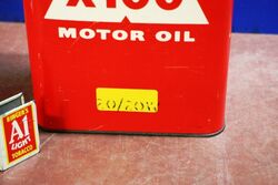 Vintage Shell X100 Motor Oil 2020W 1 gal Tin