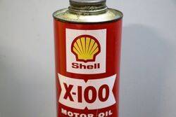 Vintage Shell X100 Motor Oil 2030 Quart Can