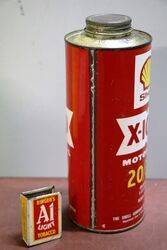 Vintage Shell X100 Motor Oil 2030 Quart Can