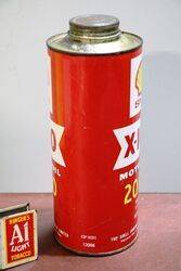 Vintage Shell X100 Motor Oil 2030 Quart Can