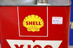 Vintage Shell X100 Motor Oil 20W 1 gal Tin