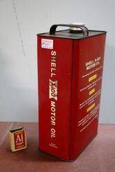 Vintage Shell X100 Motor Oil 20W One Gallon Tin