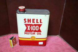 Vintage Shell X100 Motor Oil 2litre Tin