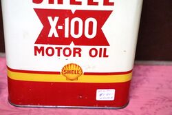 Vintage Shell X100 Motor Oil 2litre Tin