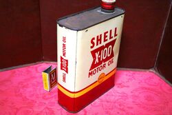 Vintage Shell X100 Motor Oil 2litre Tin