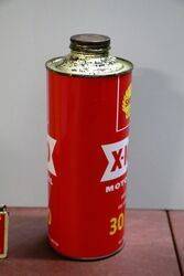 Vintage Shell X100 Motor Oil 3040 Quart Can