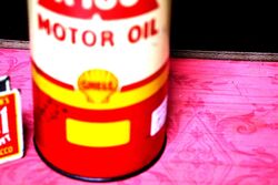 Vintage Shell X100 Motor Oil One Quart Tin