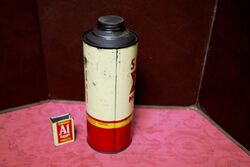 Vintage Shell X100 Motor Oil One Quart Tin