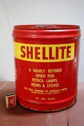 Vintage Shellite Refined Spirit 4 gal Drum.