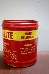 Vintage Shellite Refined Spirit 4 gal Drum