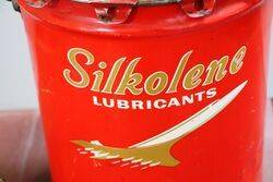 Vintage Silkolene Grease 28lb Pictorial Tin