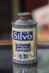 Vintage Silvo Silver Polish Tin 