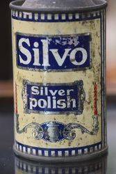 Vintage Silvo Silver Polish Tin 