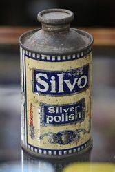 Vintage Silvo Silver Polish Tin 