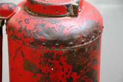 Vintage Simples Copper and Brass Fire Extinguisher 