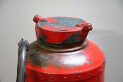 Vintage Simplex Copper and Brass Fire Extinguisher 