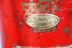 Vintage Simplex Copper and Brass Fire Extinguisher 