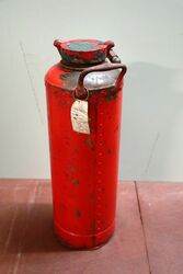 Vintage Simplex Copper and Brass Fire Extinguisher 