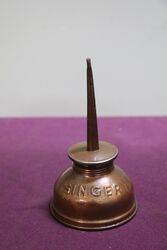 Vintage Embossed Singer Can Oiler 