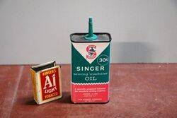 Vintage Singer Sewing Machine Oil 4oz Oiler