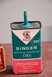 Vintage Singer Sewing Machine Oil 4oz Oiler