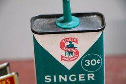 Vintage Singer Sewing Machine Oil 4oz Oiler