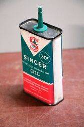 Vintage Singer Sewing Machine Oil 4oz Oiler