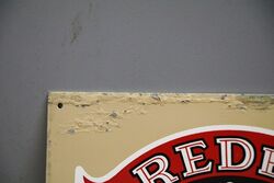 Vintage Small Redex Service Agency Tin Advertising Sign 
