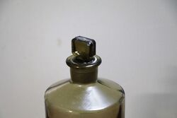 Vintage Smoke Green Aqua Menth Pip Bottle