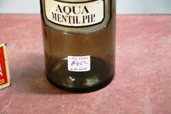 Vintage Smoke Green Aqua Menth Pip Bottle